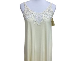 Verena Cotton Ivory Nightgown With Crochet Trim Size Small New With Tags