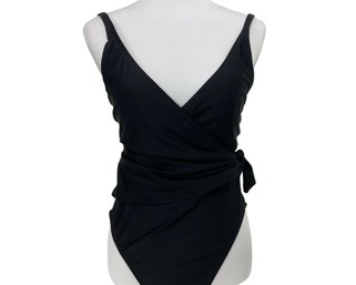 Anne Klein Black One Piece Swimsuit Size 14