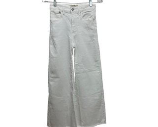 Madewell White Flared Wide Leg Jeans Size 24
