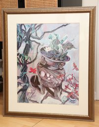 Bombay Gingerbread Dragonflies Print Libellules En Pain D'Epice Floral