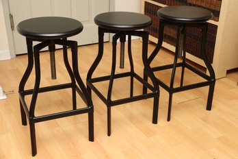 CRATE & BARREL Turner Backless Swivel Counter Stools Paid $1200