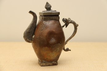 Japanese Copper Teapot With Dragon Handle