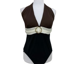 Ralph Lauren Colorblock One Piece Swimsuit Size 14