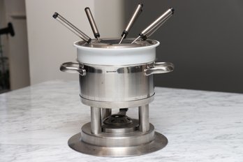 Swissmar Fondue Pot Stainless Steel And Ceramic