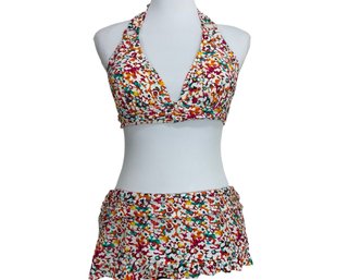 Profile By Gottex Multi-color Bikini Top And Skirt Bottom Size 12/16