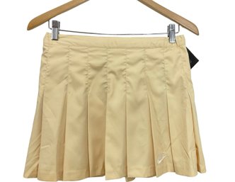Nike Light Yellow Tennis Skirt Size 10 New With Tags