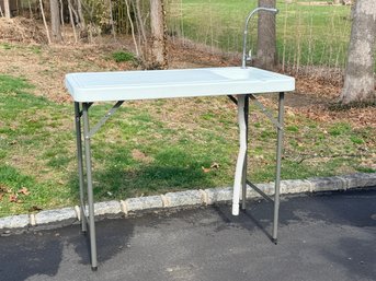Portable Fish Cleaning Station With Sink And Faucet