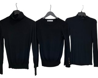 Zara & ATM  Black Sweaters Size Medium
