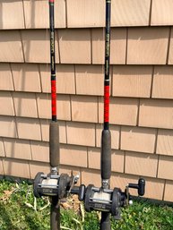 Shakespeare Sturdy Stik Rods With Shimano TR200G Reels