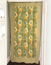 English New Art Textile Curtain Panel, Late 19th Century- Appraisal $4,000