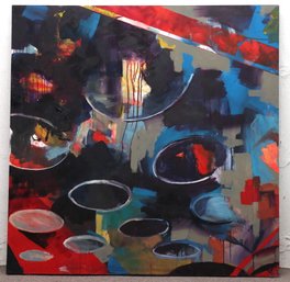 (BRONXVILLE PICK UP) 48 X 48 Modern Oil On Board