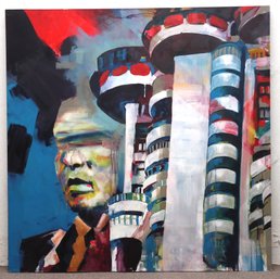 (BRONXVILLE PICK UP) 48 X 48 Modern Oil On Board