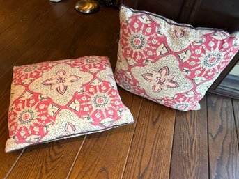 Indonesian/Batik Throw Pillows - 'Quadrille' Pattern