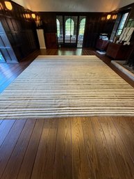 Striped Area Rug In Neutral Tones