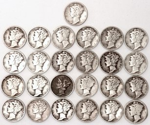 Silver Mercury Dimes