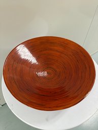 Oggetti Coiled Bamboo Decorative Lacquered Bowl