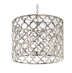 Ironies 'Asilah' Chandelier With Openwork Quatrefoil Drum