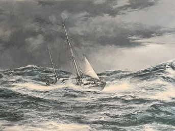 Montague Dawson Horn Abeam Signed Print