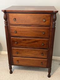 Mahogany Sheraton Style Chest Of Drawers