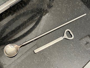 Georg Jensen Cocktail Spoon & Bottle Opener