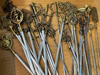 Assortment Of Vintage Figural Turkish Skewers