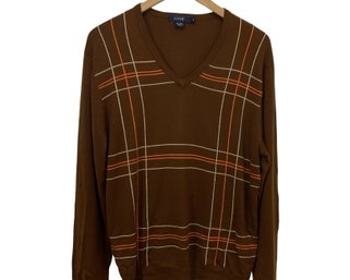 J Crew Wool & Cotton Blend V-neck Sweater Size Medium NEW