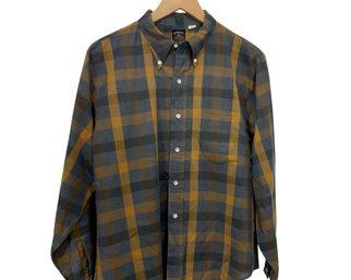 Vintage Towncraft Tapered Paid Button Front Shirt Size L New With Tag