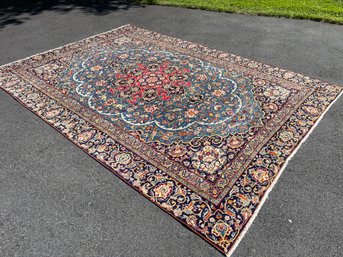 Hand Knotted Kashan Style Area Rug