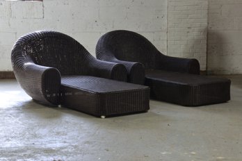Pair Of Walters Outdoor 'Randi' Chaise Lounges (Set Of 2) Frame Only