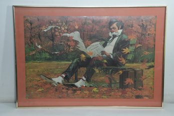 Robert Owen (American, B. 1930) Print - 'The Wall Street Journal'