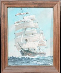 After Rockwell Brank (American, 1917-2007) Print - 'Full Sail'