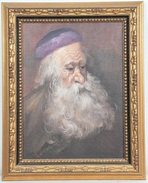 Isaac L. Williams (American, 1817-1895) Oil Painting - Portrait Of  Rabbi