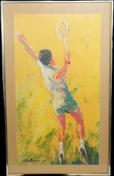 LeRoy Neiman (American, 1921-2012) Offset Lithograph Print - 'Big Serve'