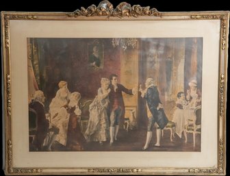 After Otto Wilhelm Eduard Erdmann (German, 1834-1905) Chromolithograph Print - 'The Bridegroom's Health'