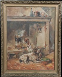Still-Life Painting - Hounds In The Kitchen
