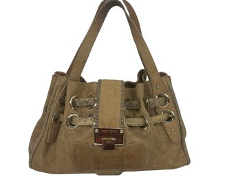 Jimmy Choo Leather And Snakeskin Ramona Shoulder Bag