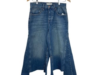 We Are Free Ripple Wide Leg Crop Jeans Size 26 New With Tags