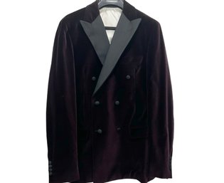 Todd Snyder Velvet Deep Purple Double Breasted Tuxedo Dinner Jacket 40L NEW