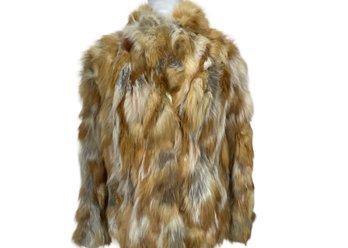 Womans Red Fox Jacket Needs Repair