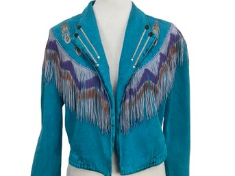 Wanted By Beads Beautiful Southwestern Jacket Size M