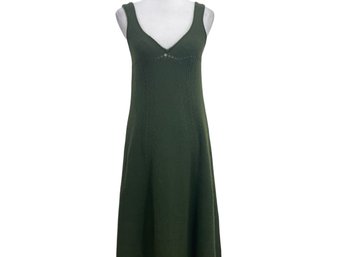 Laura Biagiotti Green Cashmere Dress Size 42