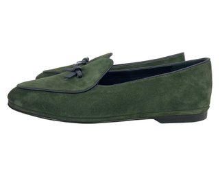 Rubinacci For Todd Snyder Marphy Green Suede Loafer Size 43  1 Of 2