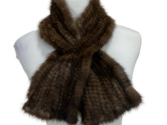 Brown Fur Scarf