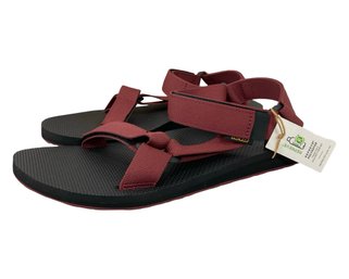 Teva Original Universal Sandal Brick Size 10 Wine Brand New In Box