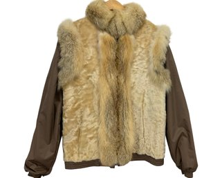 Fur Vest With Removable Lining Size Small
