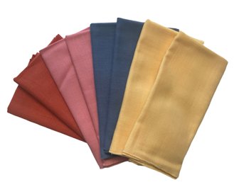 8 Various Colors Napkins