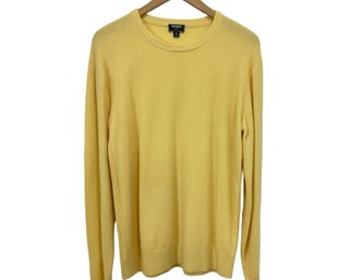 Todd Snyder Yellow Cashmere Sweater Size Medium NEW