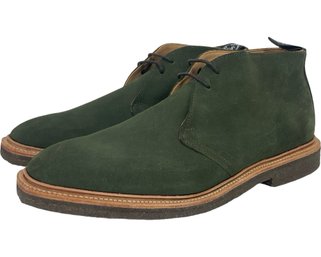 Todd Snyder X Sanders Nomad Green Suede Shoes Size 10