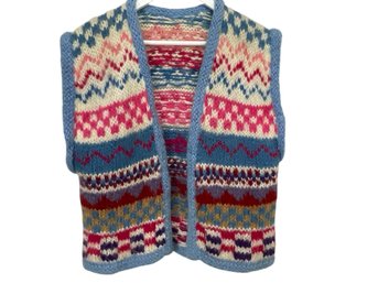 Vintage Knit Wool Sweater Vest