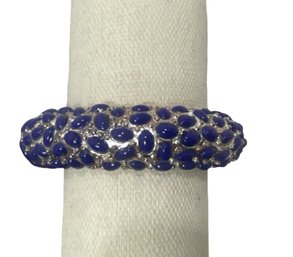 Colbalt Blue Rave Hinged Bracelet